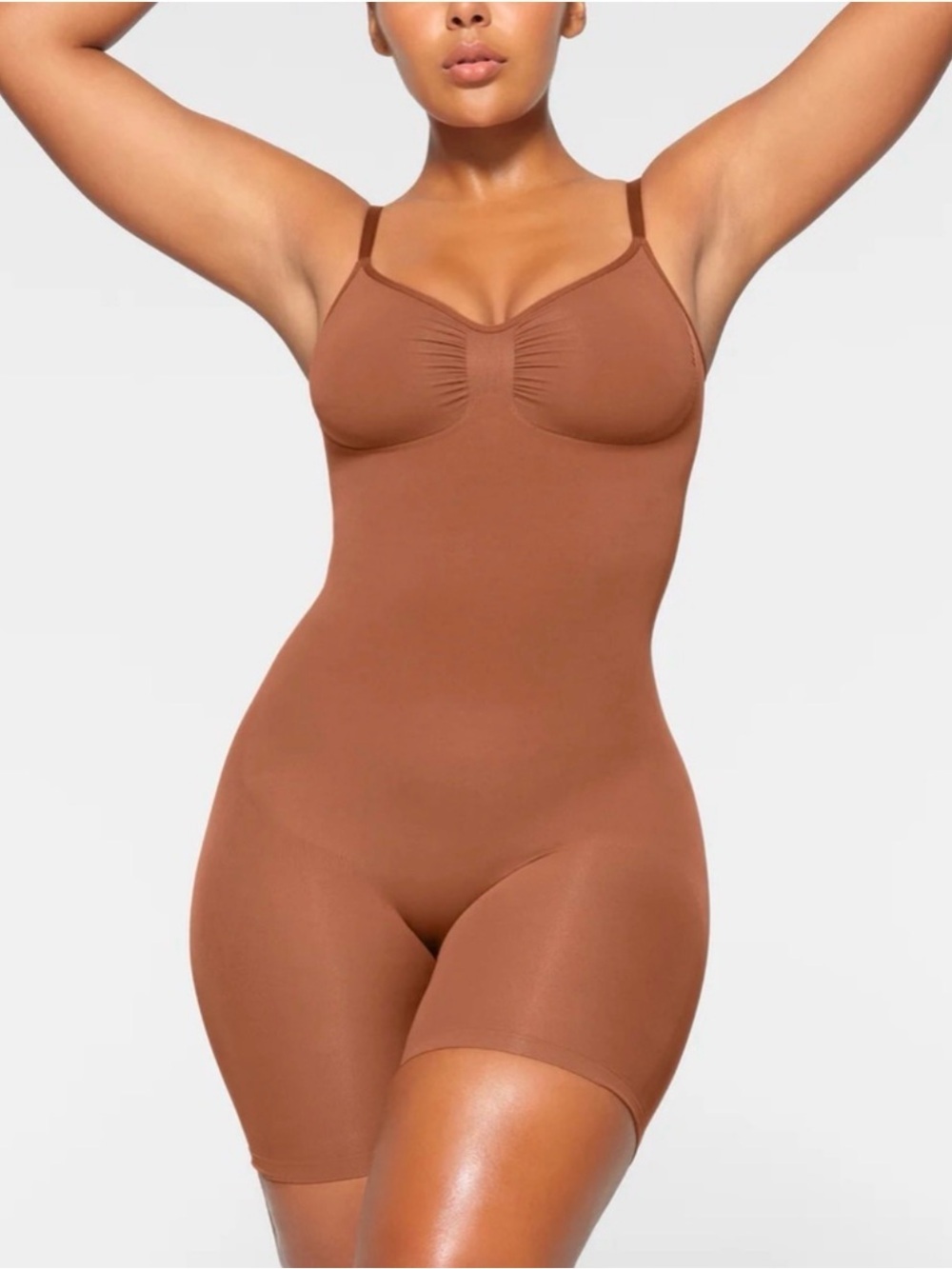 SKIMS (G14) Sculpting Seamless Mid-Thigh NWOT Bodysuit 2XL | Color Bronze